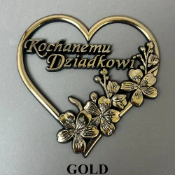 Aplikacja Serce ,,Kochanemu Dziadkowi" Gold