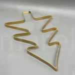 Choinka metalowa złota